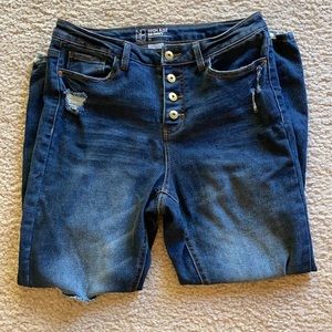 NOBO High Rise Skinny Distressed Jeans